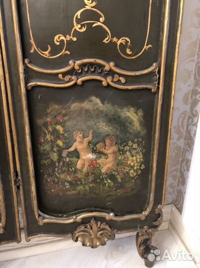 Ширма антикварная старинная