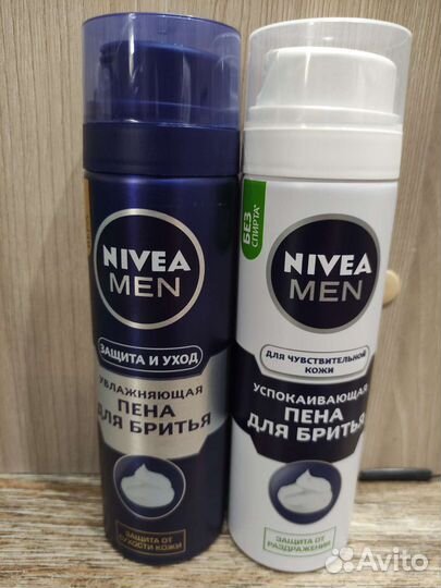 Гели, пены для бритья и шампунь