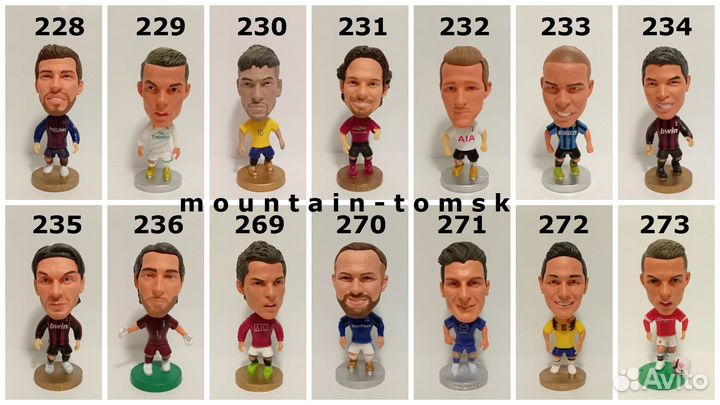 Фигурки футболистов Роналду, Месси, Холанн
