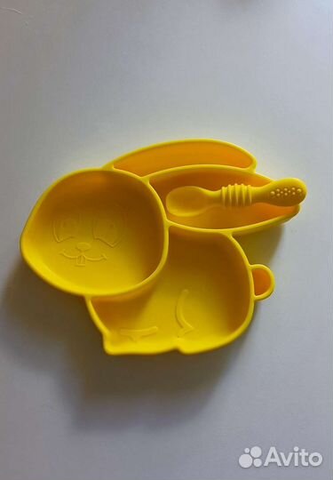 Силиконовая тарелка детская