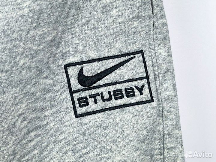 Штаны Nike x Stussy Fleece Grey