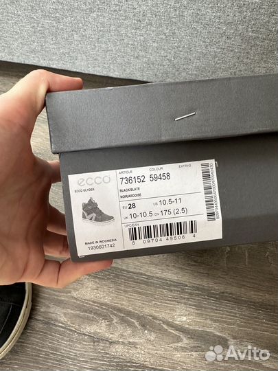 Ботинки ecco 28 размер