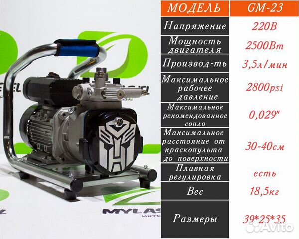 Мембранный безвоздушный аппарат GM-23 (ручка)