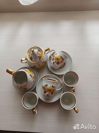 Сервиз кофейный СССР винтаж Сысертский фз