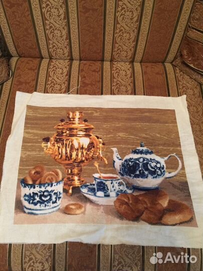 Картина вышитая крестиком (ручная работа)