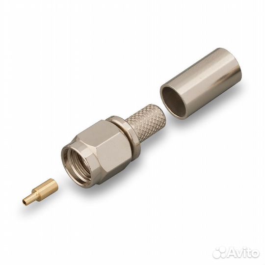 Разъем RP-SMA(male) -RG58, LMR195, LMR200 обжимной