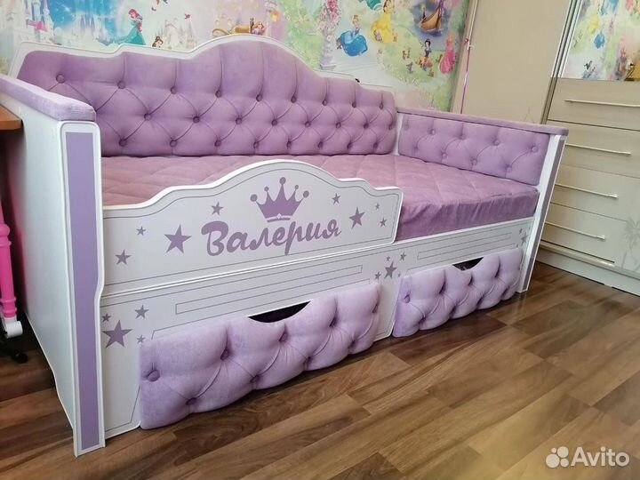 Детская кровать с каретной стяжкой