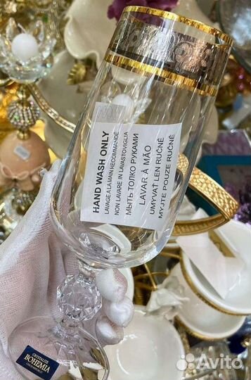 Фужеры бокалы Богемия