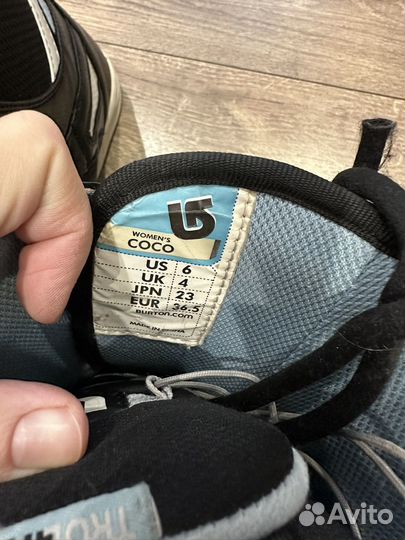 Сноубордические ботинки burton 36,5