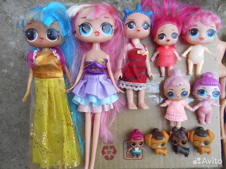 Куклы разные: Лол, мягкие,сестричка бебиборн