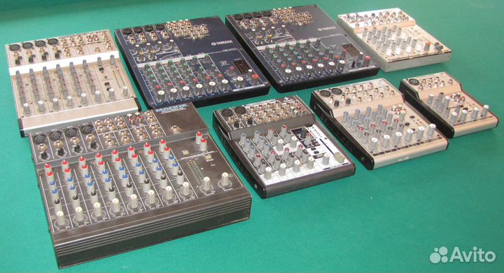 Микшерные пульты Yamaha Behringer Alto Mackie Kase