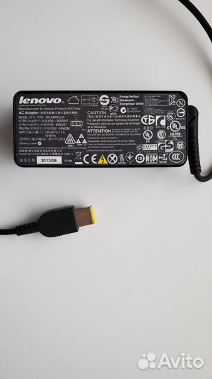 Блок питания Lenovo оригинал прямоугольный разъем
