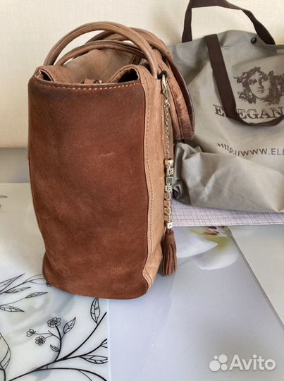 Сумка женская натуральная кожа италия бу