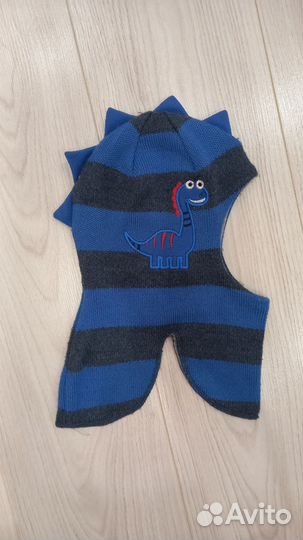 Шапка шлем для мальчика демисезонная