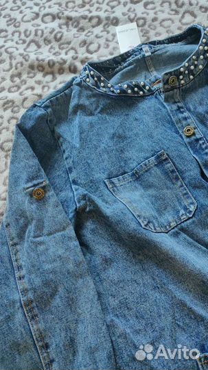 Джинсовый кардиган новый