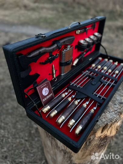 Шашлычный набор в кейсе для кемпинга