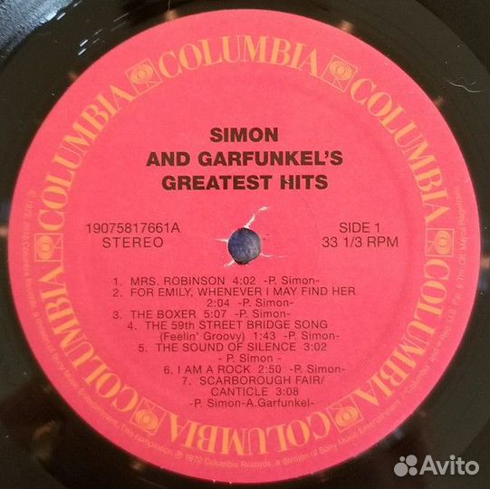 Виниловая пластинка Sony Simon & Garfunkel Greates