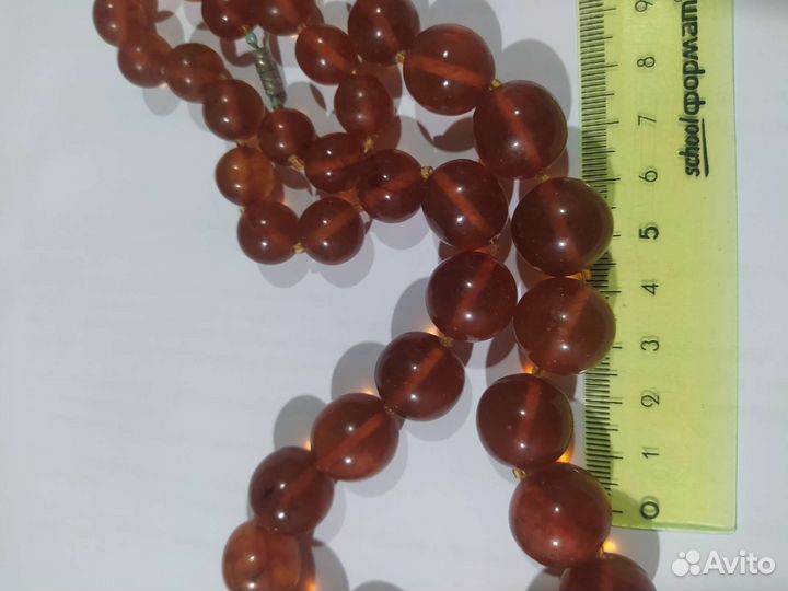 Бусы янтарные