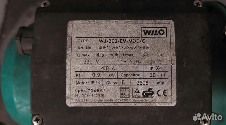 Насосная станция Wilo wj-202-em-mod/c