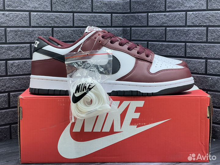 Кроссовки Nike Dunk Low Dark Team Red Black