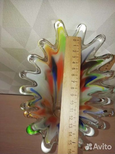 Ваза цветное стекло СССР