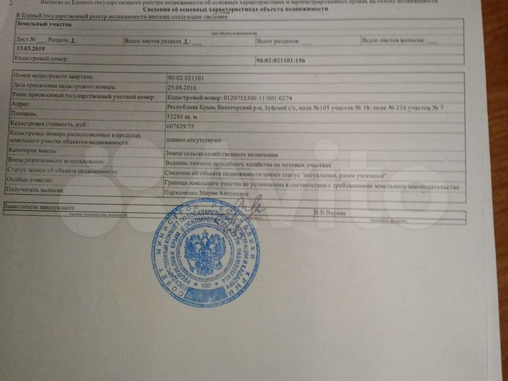 Участок 5,32 га (СНТ, ДНП)