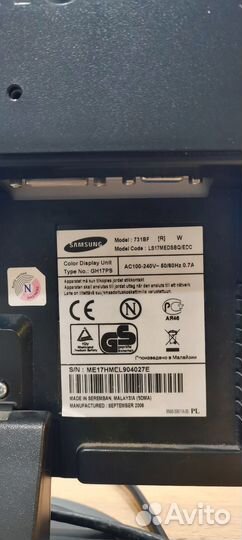 Монитор Samsung syncmaster 731bf