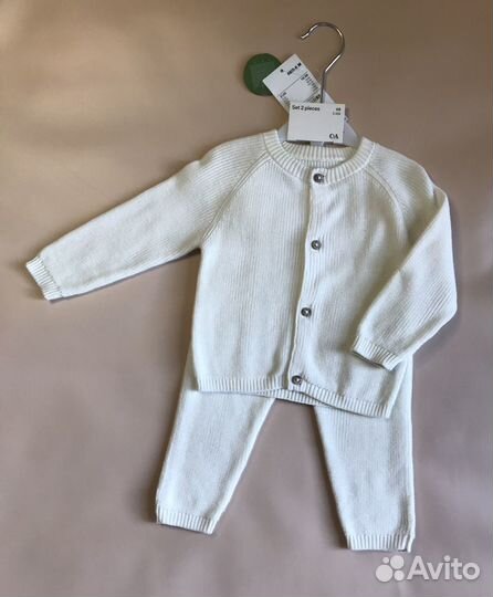 Детский вязаный костюм С&А 68