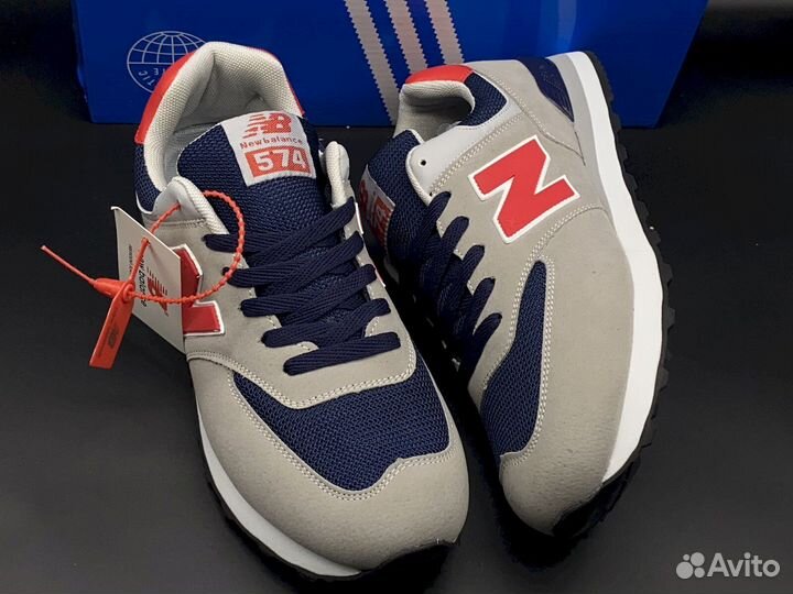 Мужские кроссовки New Balance: серый цвет, совреме