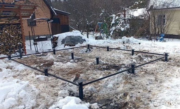 Фундамент на винтовых сваях