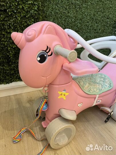 Новая качеля толокар лошадка