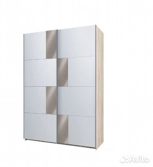 Шкаф-купе Fortune-6 1.6 м тип 4 сонома / белый / з