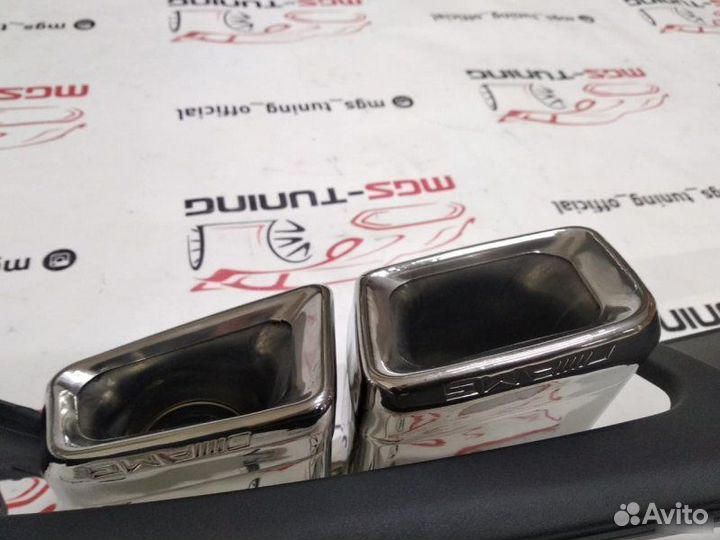 Диффузор с насадками Mercedes стиль CLS 63 AMG