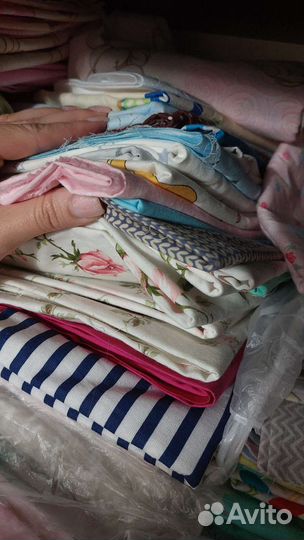 Остатки ткани хлопок, плюш