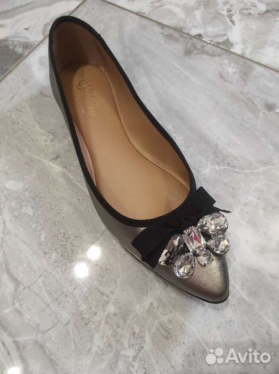 Балетки кожаные 39 размер