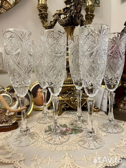 Фужеры хрустальные СССР