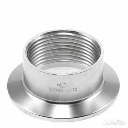 Переходник кламп-резьба нержавеющий