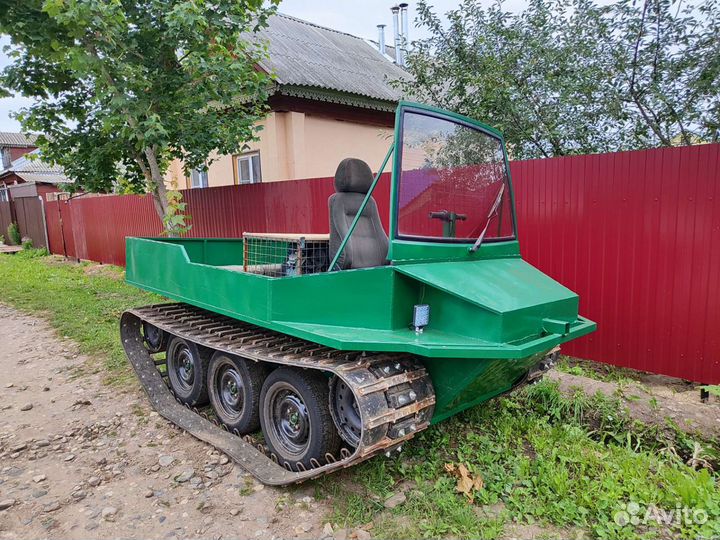 Самодельный гусеничный вездеход болотоход плавающи