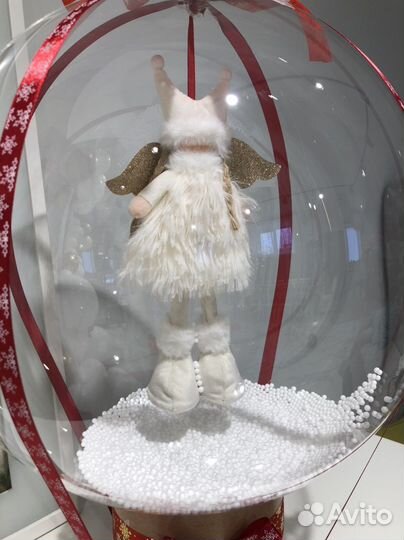 Шар баблс с игрушкой