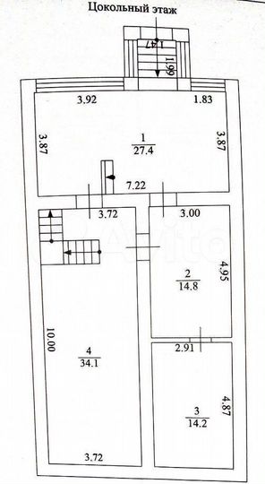 Коттедж 246,3 м² на участке 9 сот.