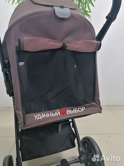 Новая коляска Luxmom H2 (коричневый)