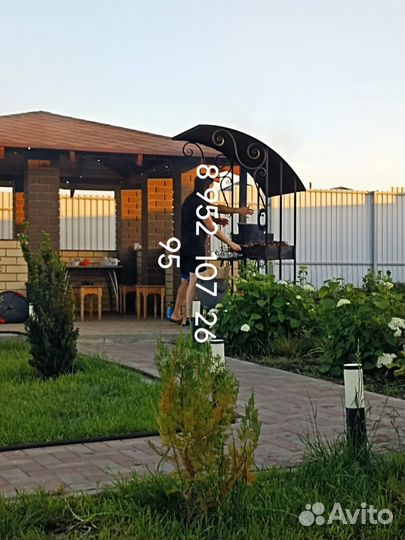 Русская баня на дровах с купелью и мангалом