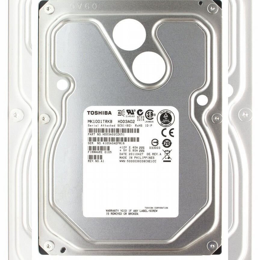 [MK1001TRKB] Жесткий Диск Toshiba 1tb 6g Sas 3,5 Mk1001trkb