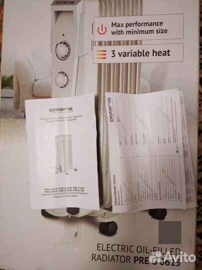 Обогреватель масляный Polaris новый