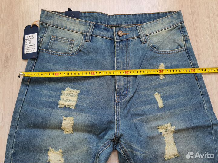 Джинсы джоггеры XL