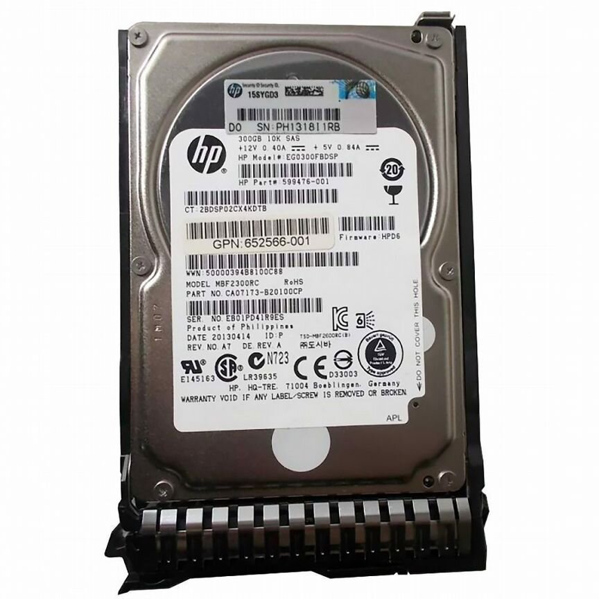 [836790-001] Жесткий Диск Hp 300gb Sas 2,5" Hdd 836790-001