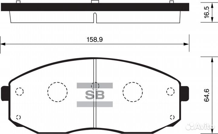 SP1176SNS 581014EB00 колодки дисковые п Kia