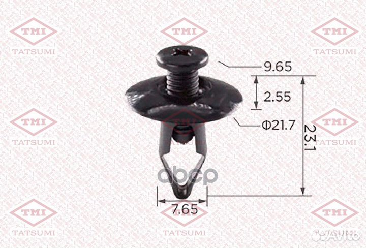 Nsii0024385601 Клипса автомобильная упаковка 10