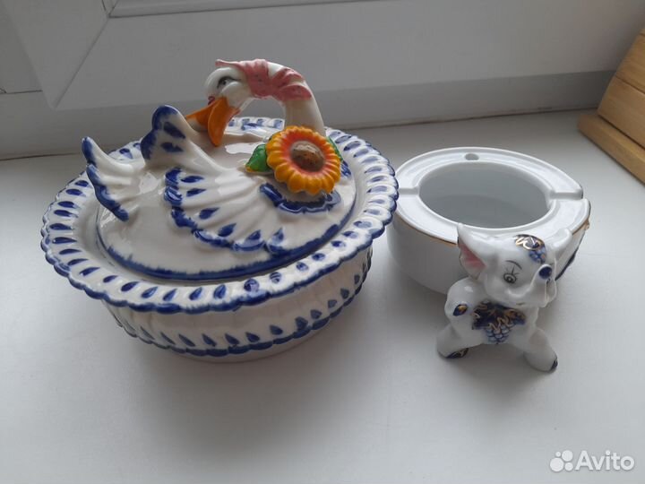 Шкатулка и пепельница