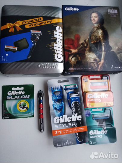 Gillette fusion Mach кассеты набор станок триммер